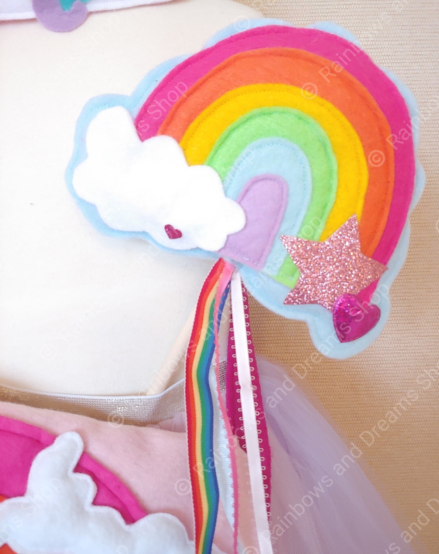 Rainbow Crown and Wand Set