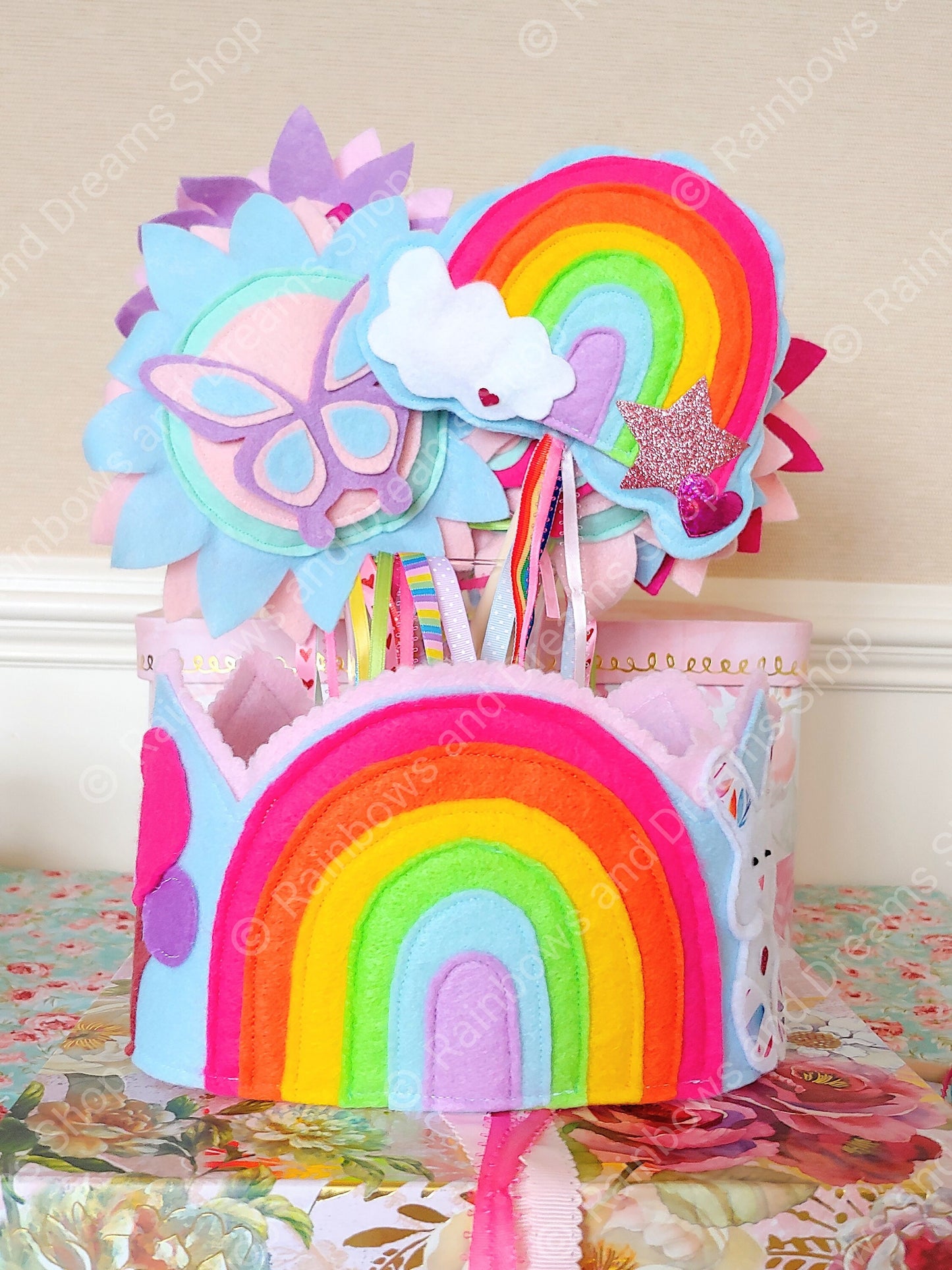 Rainbow Crown and Wand Set