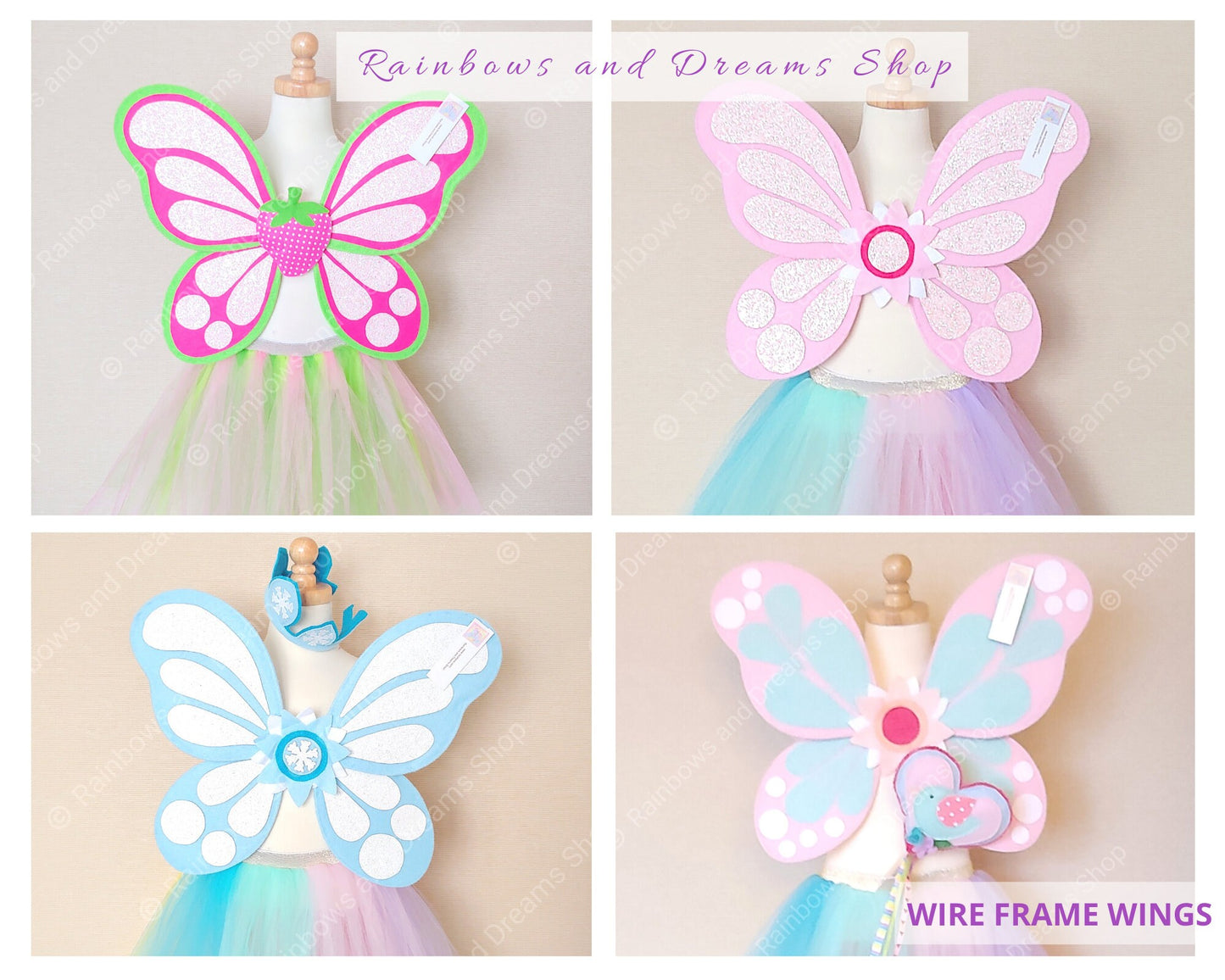 Glitter Pink Fairy Wings