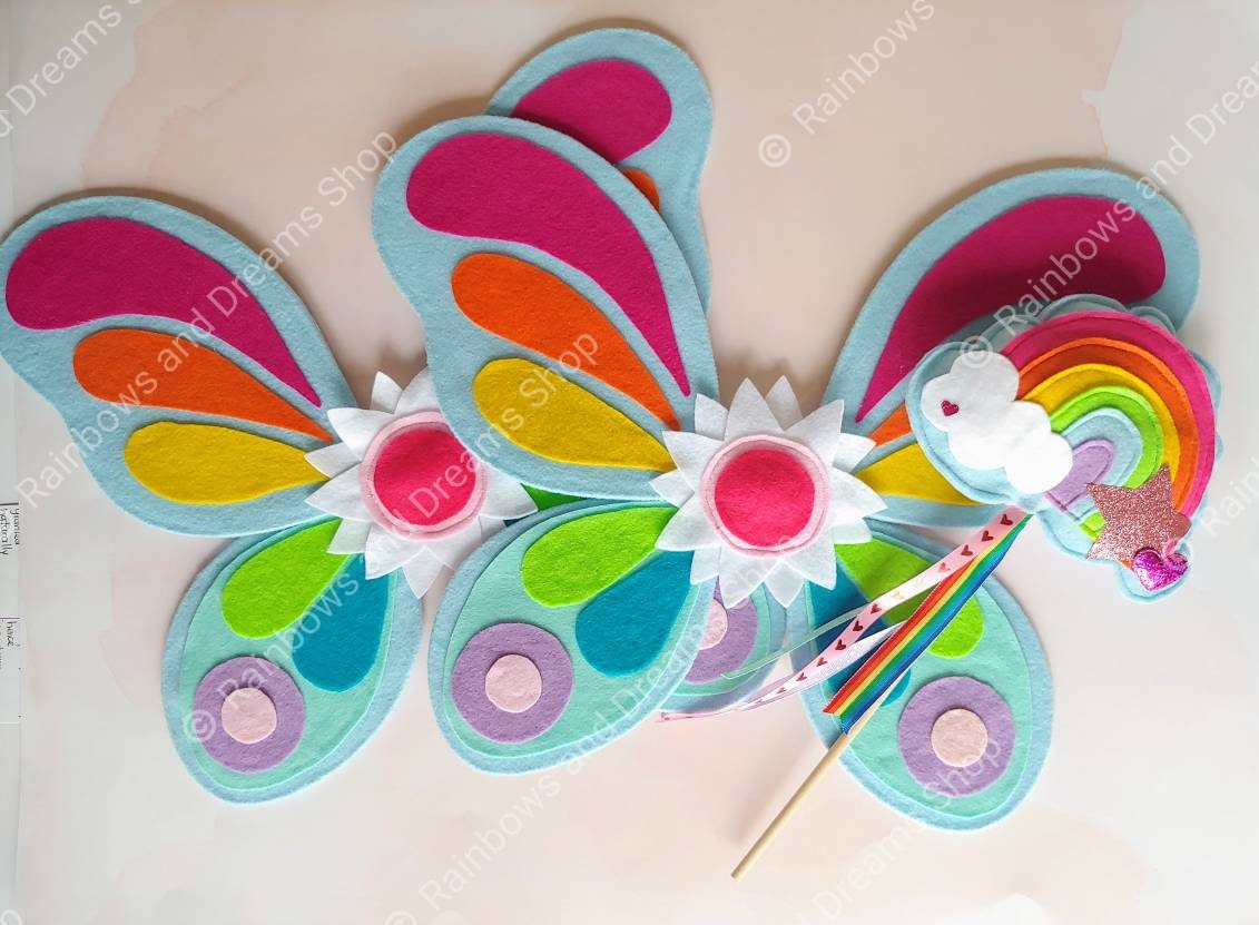 Rainbow Fairy Wings