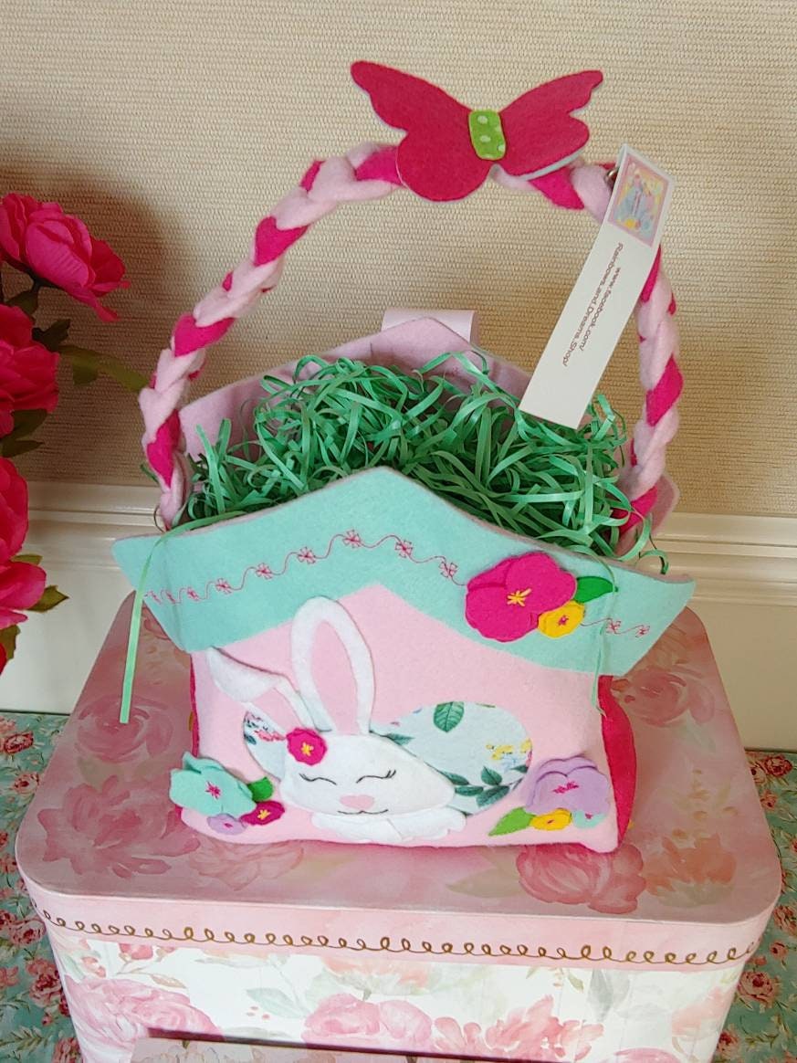 Bunny Felt Basket