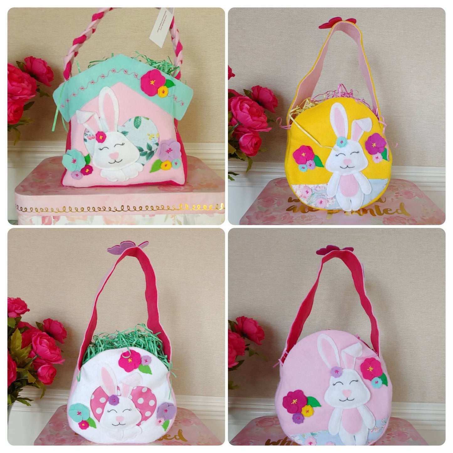 Bunny Felt Basket