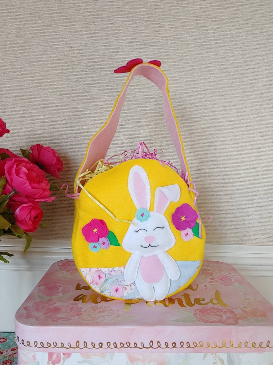 Bunny Felt Basket