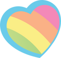 Rainbows and Dreams Shop favicon featuring a pastel rainbow-striped heart with a bright blue outline—symbolizing joy, creativity, and handmade love. This sweet icon represents a small business creating personalized crayons, party favors, and DIY kits designed for creative moms, teachers, and planners. Whimsical, inclusive, and proudly made in the USA. Explore more magical, memory-making gifts at RainbowsandDreamsShop.com.