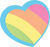 Rainbows and Dreams Shop favicon featuring a pastel rainbow-striped heart with a bright blue outline—symbolizing joy, creativity, and handmade love. This sweet icon represents a small business creating personalized crayons, party favors, and DIY kits designed for creative moms, teachers, and planners. Whimsical, inclusive, and proudly made in the USA. Explore more magical, memory-making gifts at RainbowsandDreamsShop.com.