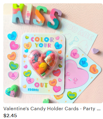 Valentine's Day Crayon Holder Cards