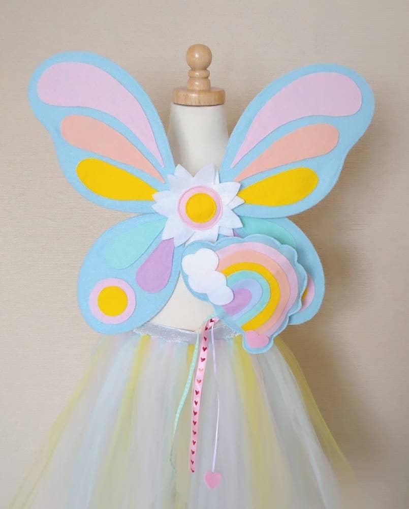 Pastel Rainbow Fairy Wings